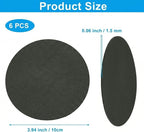 Set of 6 Leather Coasters, Dual-Sided Non-Slip, Waterproof, - Image 5