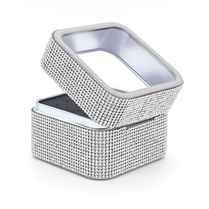 Nail Drill Bits Holder Case- 30 Holes Dustproof Rhinestone Nail Bits Box Efile Displayer Organizer Container for Manicure Tools