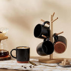 E-far Ceramic Coffee Mug Set of 6, 12oz Stoneware Coffee Cup - Image 8