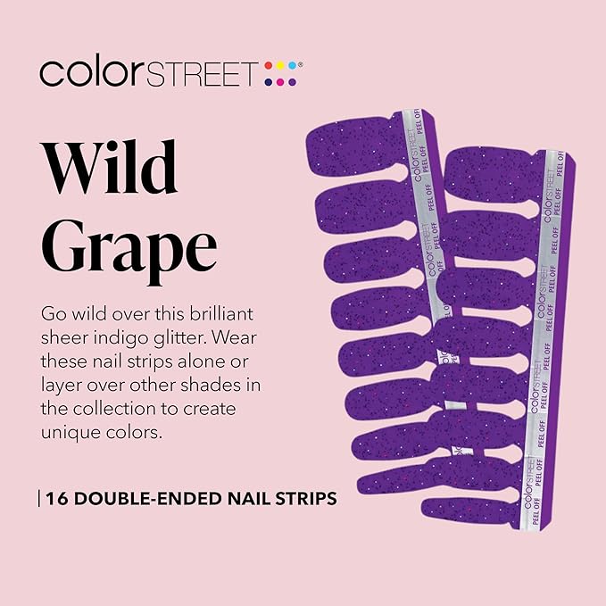 Color Street Wild Grape Nail Strips