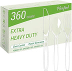 Pleafind 360 Count Plastic Silverware by Pleafind