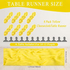 8 Pack Yellow Cheesecloth Table Runner 17x108 inch Rustic Gauze Table Runner - Image 2