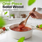 Teak Wooden Salad Spoon, Durable Wooden Serving Spoon, Nonstick-Safe Wooden - Image 6