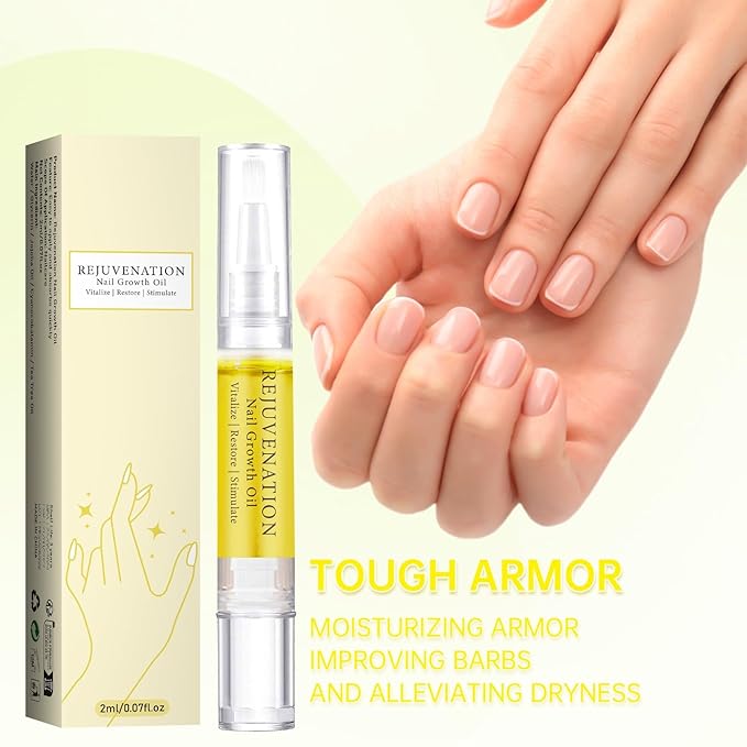 Nail Growth Oil, Rejuvenation Nail Oil Pen, Natural Rejuvenation, Instant Nail Strength, Cuticle Oil for Nails, Nail Strengthener for Moisturize Strengthen Brighten Nails Care (3pcs)