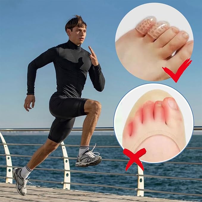 Silicone Anti-Friction Toe Protector, Silicone Toe Protectors, 2024 New Gel Toe Protectors, Breathable Little Toe Covers, Blisters, Calluses, and Corns Protection (100PCS)