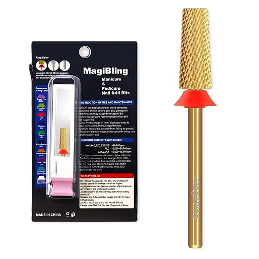 Tungsten Carbide Cross Cut Small Tapered Barrel Nail Drill Bits, Professional 3/32'' Safety Bits, Both Hands Use, Remove Gel Fast, Manicure Pedicure Cuticle Gel Polishing, Fine.