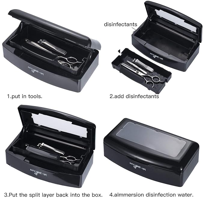 Plastic Sterilizing Tray,sterilization box,nail art tool sterilizer tray, Sterilizer Tray Box Nail Art Salon Sterilizing Too（black）