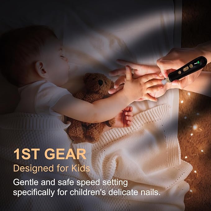 Electric Nail File Drill: Rechargeable Cordless Nail Drill – 9-Speed Rechargeable Electric File for Acrylic & Gel Nails, Portable Manicure & Pedicure Set for Home & Salon
