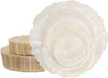 U-QE 60PCS Clear Coffee Plastic Plates by U-QE