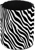 Leather Pen Holder for Desk, Zebra Print Pencil Cup Pen Organizer Makeup Brush by Unknown