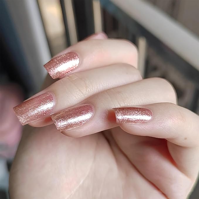 COSMOO Mermaid Pearl Nail Polish Pink Aurora Effect Nail Polish, Fast Drying & Long Lasting, Trendy DIY at Home Nail Gift
