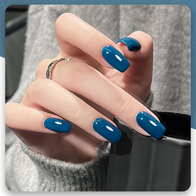 GAOY Blue Gel Nail Polish, 16ml Soak Off Gel Polish, UV Light Cure for Nail Art DIY Manicure at Home, 2114 Indigo Blue