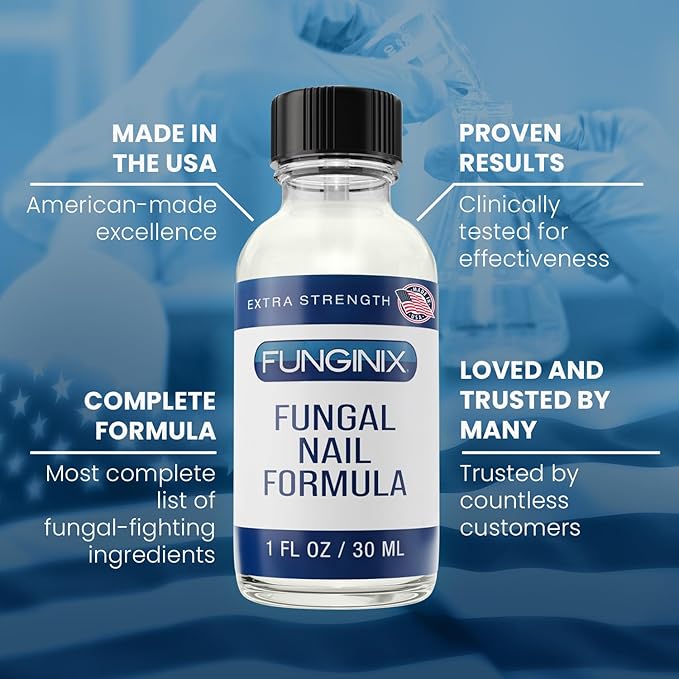 FUNGINIX Toenail Fungus Treatment Extra Strength - Antifungal Nail Treatment With 10% Undecylenic Acid & Tea Tree Oil - Nourished by 15+ Natural Oils & Botanicals- Made in USA(2 Pc,Packaging May Vary)
