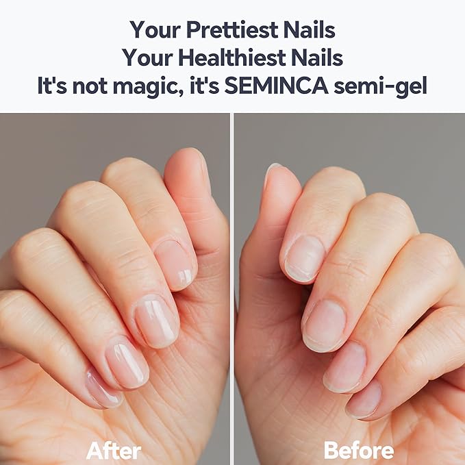 Semi Cured Gel Nail Strips-Salon Quality Semi-Cured Gel Press On Nails Stickers Quick DIY Nail Art Manicure Kits for Women at Home Works with Any UV/LED Lamps(Golden Aurora)