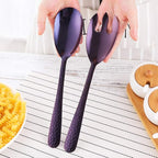 Salad Spoon and Fork Set, 12 Inch Stainless Steel Salad Server, Dishwasher Safe - Image 6