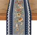 Artoid Mode 210 GSM Fall Table Runner 13x72 Inch Home Party Decor | Blue by ArtoidMode