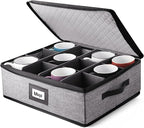 Hearth & Harbor Coffee Mug Storage, Quilted and Stackable Coffee Cup Storage by HearthHarbor