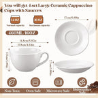 4 Set 16 oz Cappuccino Cups - Image 2