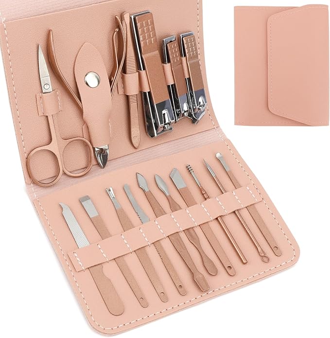 Nail Clipper Set,Stocking Stuffers for Adults,Manicure Kit,Nail Clippers for Men Women,Christmas Gifts for Men Women,Christmas Stocking Stuffers,Toenail Clippers,Cuticle Trimmer,Nail Kit 16 in 1
