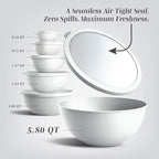 COOK WITH COLOR Mixing Bowls with TPR Lids - Image 2