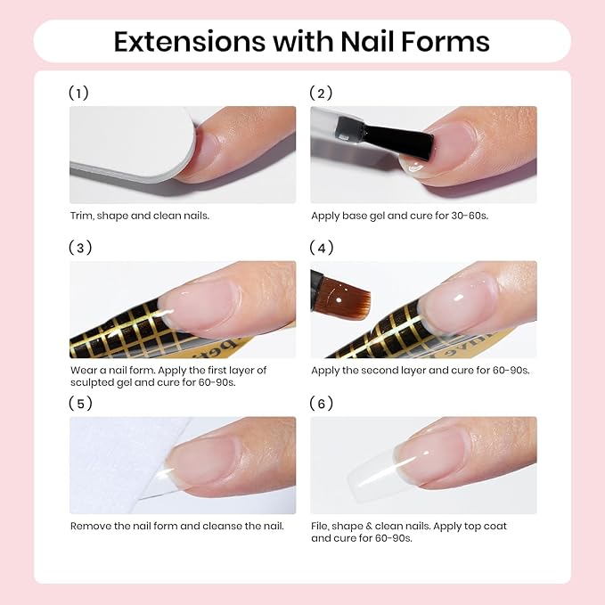 Beetles Hard Gel,Ivory Veil 1 oz 9 in 1 Nail Extension Sculpting Apex Building for Salon Professionals,Jelly White Builder Christmas Nails Gel,UV & LED Lamp Needed