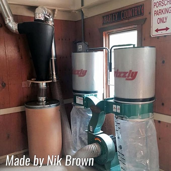 Oneida Air Systems Super Dust Deputy XL 6" Retrofit Cyclone Separator for Single-Stage Dust Collectors (XL 6” Cyclone)