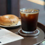 Brown Metal Coaster Set, Replaceable Absorbent Felt Pads, Non-Slip - Image 6