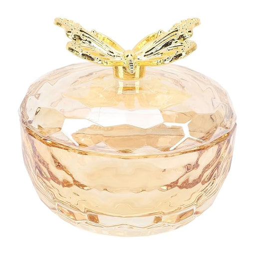 Nails Tips Art Dappen Dish with Lid, Transparent Glass Nail Art Cup for Liquid Jewelry Display
