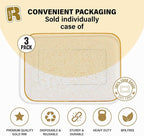 3 Pack Gold Glitter Plastic Serving Trays - Image 4