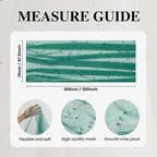 Artoid Mode 6PCS Pearl Dark Green Gauze Table Runner 120 Inch 10FT, Seasonal - Image 6