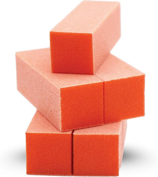 3 Way Nail Buffer Block - Orange White 60/60 500pcs