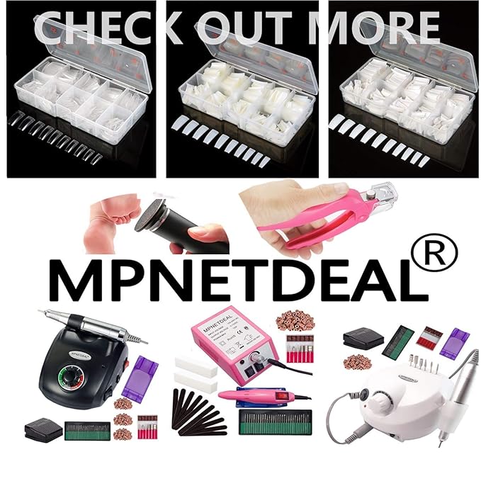 MPNETDEAL Pro Efile Nail Drill Machine 35,000rpm with LED Digital Display for Acrylic Nails Professional Manicure Drill Remove Nail Gel Polish Extension Gel Gift for Women Home and Salon Use