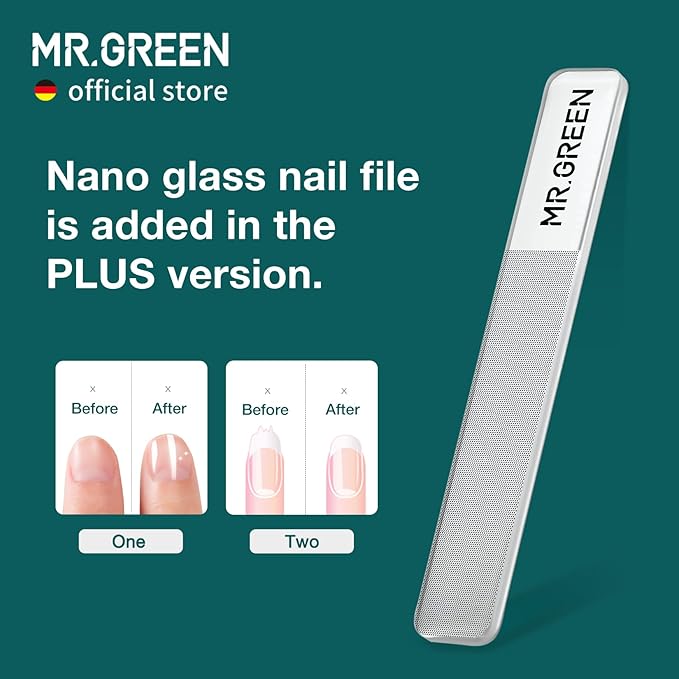 MR.GREEN Nail Clippers Stainless Steel Anti Splash Fingernail Cutter Manicure Tools Bionics Design Pedicure Scissor Nail Trimmer (Nail Clipper (Medium)+Nail File)