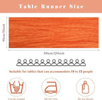 10FT Orange Cheesecloth Table Runner Boho Gauze Fabric Runner - Image 3