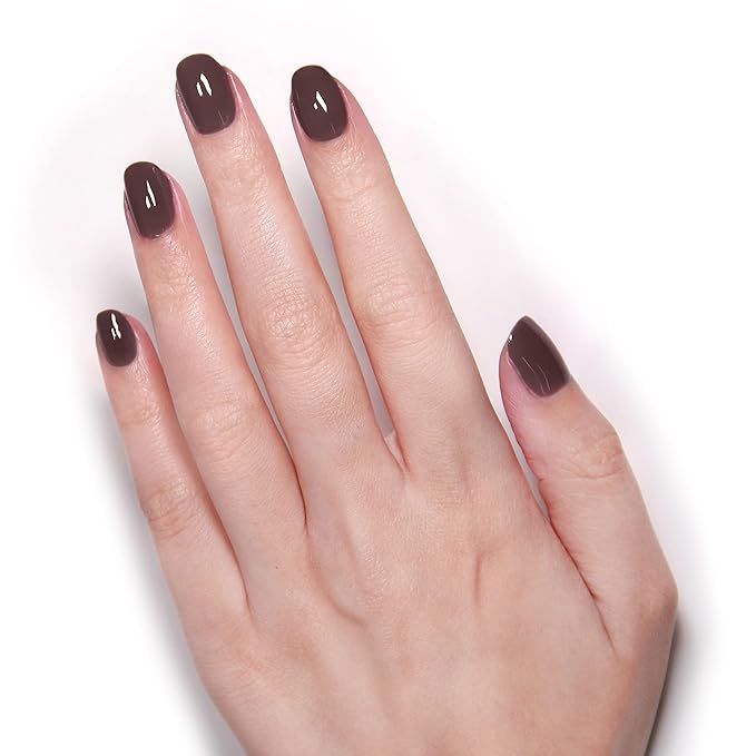 LONDONTOWN lakur Nail Polish - Chip-Resistant, Non-Toxic, Conditions & Hydrates Nails | Glossy Chocolate Brown, Teak, .40 fl oz