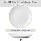 BTaT- White Dessert Plates - Image 2