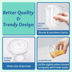 Homestockplus 100 Pack 12 oz BPA-Free Clear Plastic Cups - Image 4