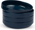 KooK Ceramic Large Pasta Bowls, Microwave and Dishwasher Safe, Shallow Serving by Kook