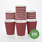 Restaurantware 12 Ounce Ripple Wall Disposable Coffee Cups, 500 Insulated - Image 2