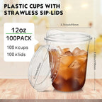 Baderke Clear Plastic Cups - Image 3
