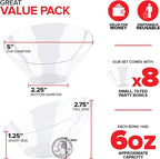6oz Clear Plastic Serving Bowls Small Disposable Candy Dishes, Buffet Containers - Image 2
