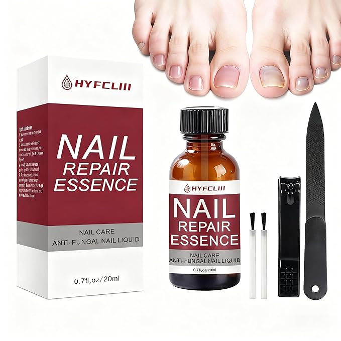 Nail Repair Essence Serum Nail Treatment Multi-Purpose Nail Repair Liquid Solution for Damaged Nails repair for Discolored Nails Ingrown Treatment Extra Strength Nail Care 0.7 Fl Oz