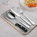 24-Piece Silverware Set with Steak Knives, Flatware Set Service - Image 7