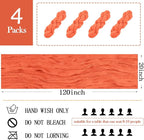 4 Pack Orange Cheesecloth Table Runner 20 x 120 inch Gauze Table Runners 10 FT - Image 2