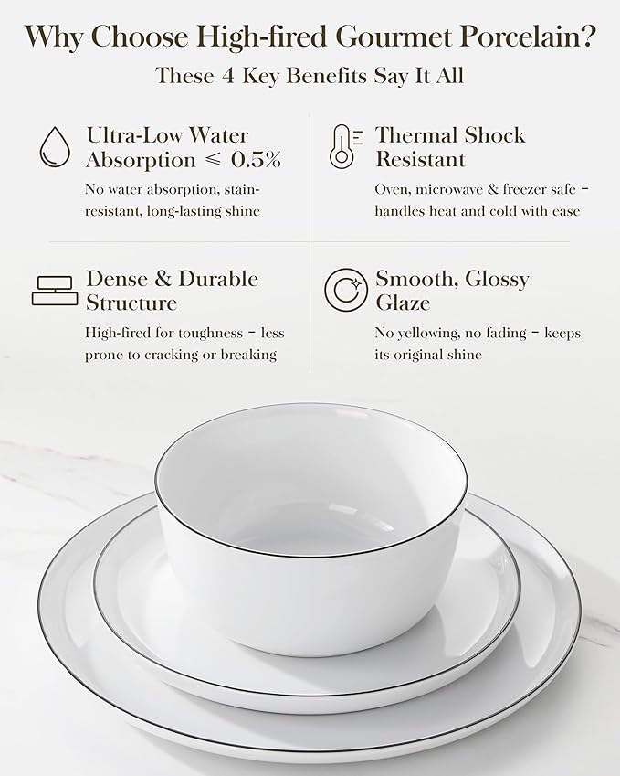 MALACASA 18-Piece Dinnerware Set - Image 6