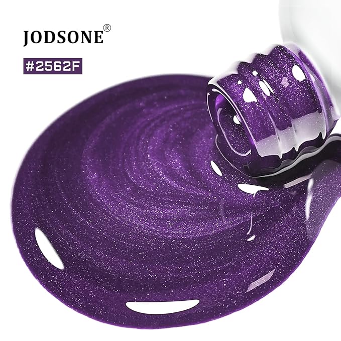 JODSONE 16.5ml Cat Eye Gel Nail Polish Dark Gray Colors for Holographic Glitter Cat Eye Reflective Translucent Need U V Lamp