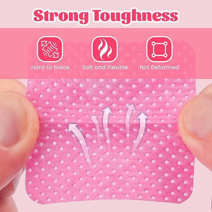 MAYEEN Lint Free Nail Wipes 400PCS Non-Woven Fabric Nail Polish Remover Wipes No Lint Nail Wipe for Gel Nails Eyelash Extensions Glue Cleaning Pad Nail Supplies