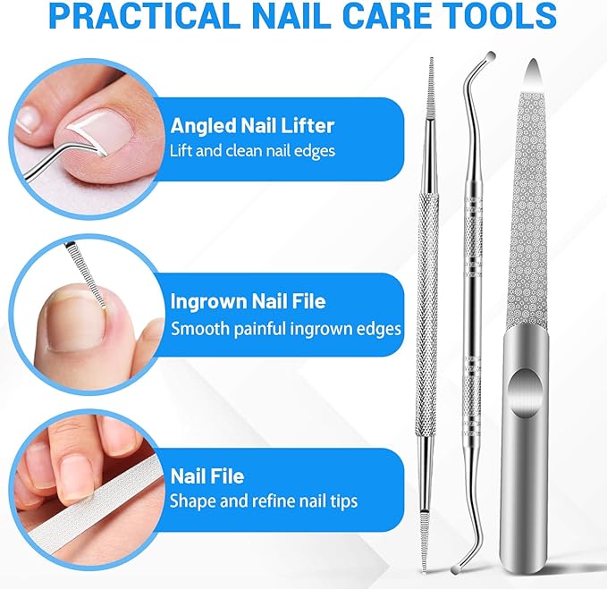 2025 Toenail Clippers for Seniors Thick Toenails, Angled Head Large Toe Nail Clippers for Thick Nails for Men, Heavy Duty Ingrown Toenail Clippers, Long Handle Slanted Nail Clippers Wide Jaw