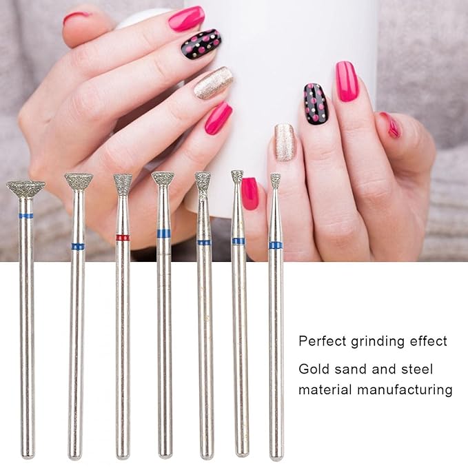 Nail Drill Bits Set Nail Drill Bits Set Nail Drill Kit Manicure Bits for Removing Acrylic Nails Gel Home Salon