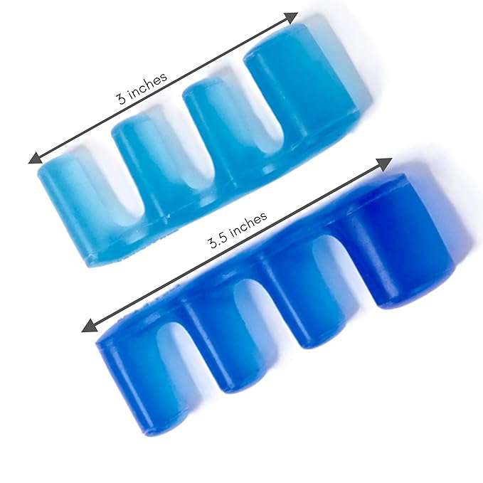 Toe Spreaders, Toe Stretcher & Toe Spacers. ToePal For Yoga. Instant Relief for Toes, Bunion Relief, Hammer Toes, 1 pair - Small Blue